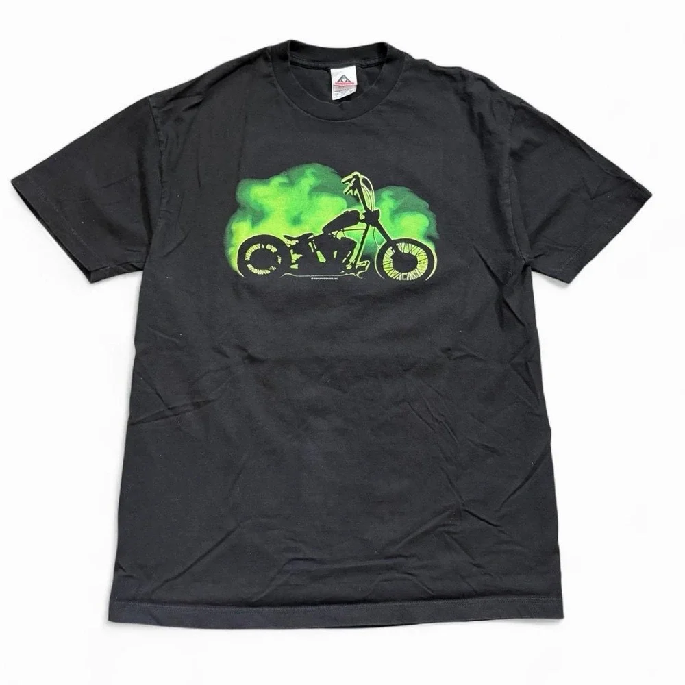 Vintage Good Sports Biker T-Shirt Men's Size Large 2007 Y2K  2000s